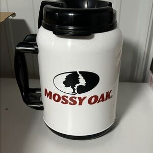 Mossy Oak Black and White Travel Mug